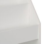 Raft pentru copii cu cutie de jucarii – alb, MDF, 69,5x50,5x28 cm - imagine 8