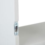 Set 3 rafturi de carti pentru camera copiilor, in forma de nor – Alb, din lemn si MDF - imagine 6