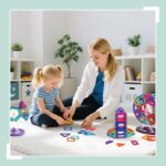 Set cuburi magnetice pentru copii – 68 piese colorate, ABS, Joc Constructie 3D - imagine 2