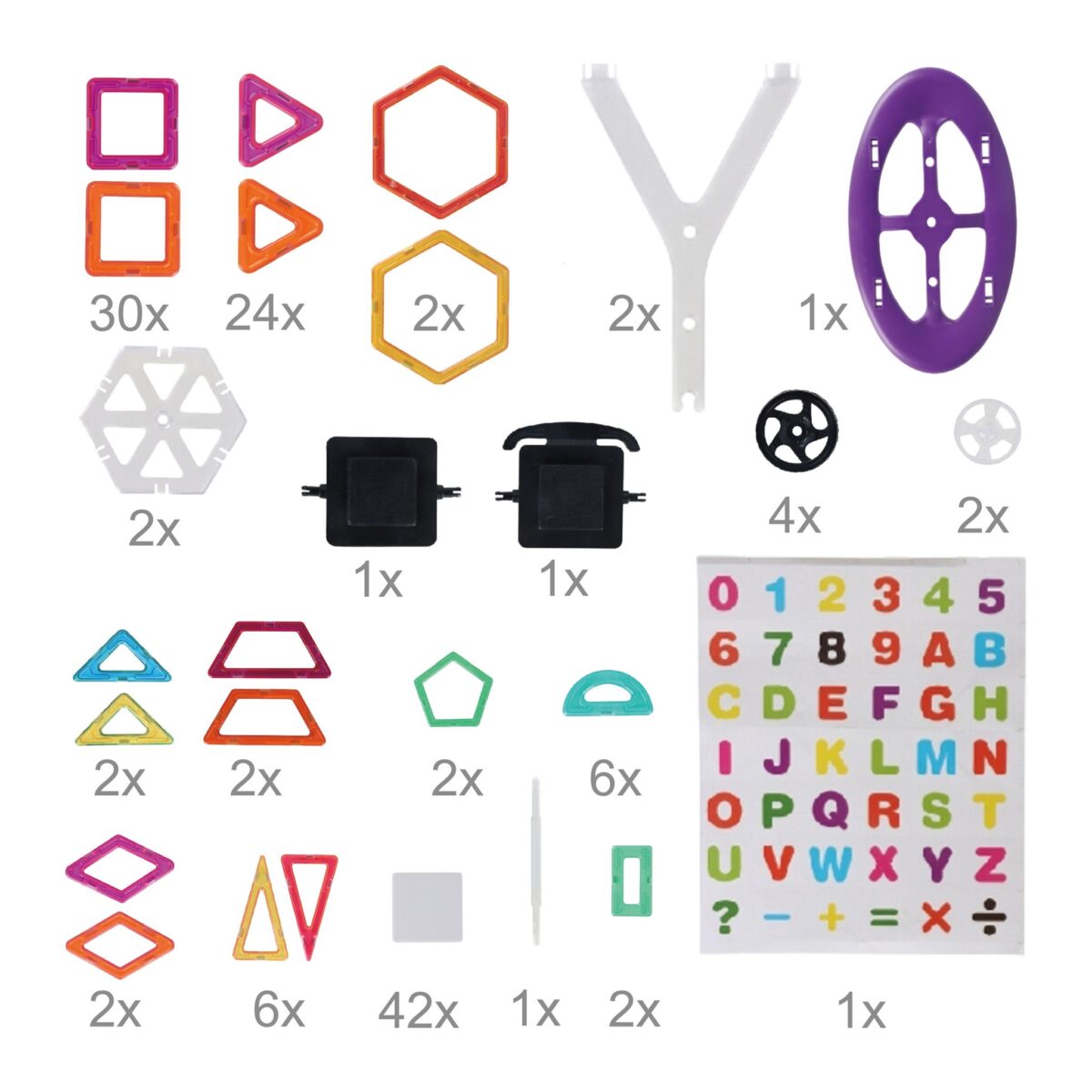 Set cuburi magnetice pentru copii – 136 piese colorate, ABS, Joc Constructie 3D - imagine 7