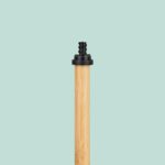 Suport hârtie igienică din metal și lemn cu perie WC – design modern și stabil, Negru - imagine 6