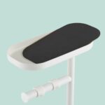 Set toaleta cu raft – suport hârtie igienică & perie toaletă, Alb - imagine 5