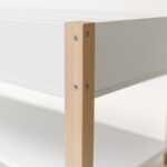 Raft pentru copii alb-natur – bibliotecă cu 4 compartimente si 1 raft - imagine 5