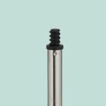 Set toaleta din inox – suport hârtie igienică & perie toaletă, Negru - imagine 6