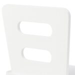 Set Masa cu 2 Scaune pentru copii - Mobilier alb copii, Spatiu de Depozitare si Scaune Ergonomice - imagine 6