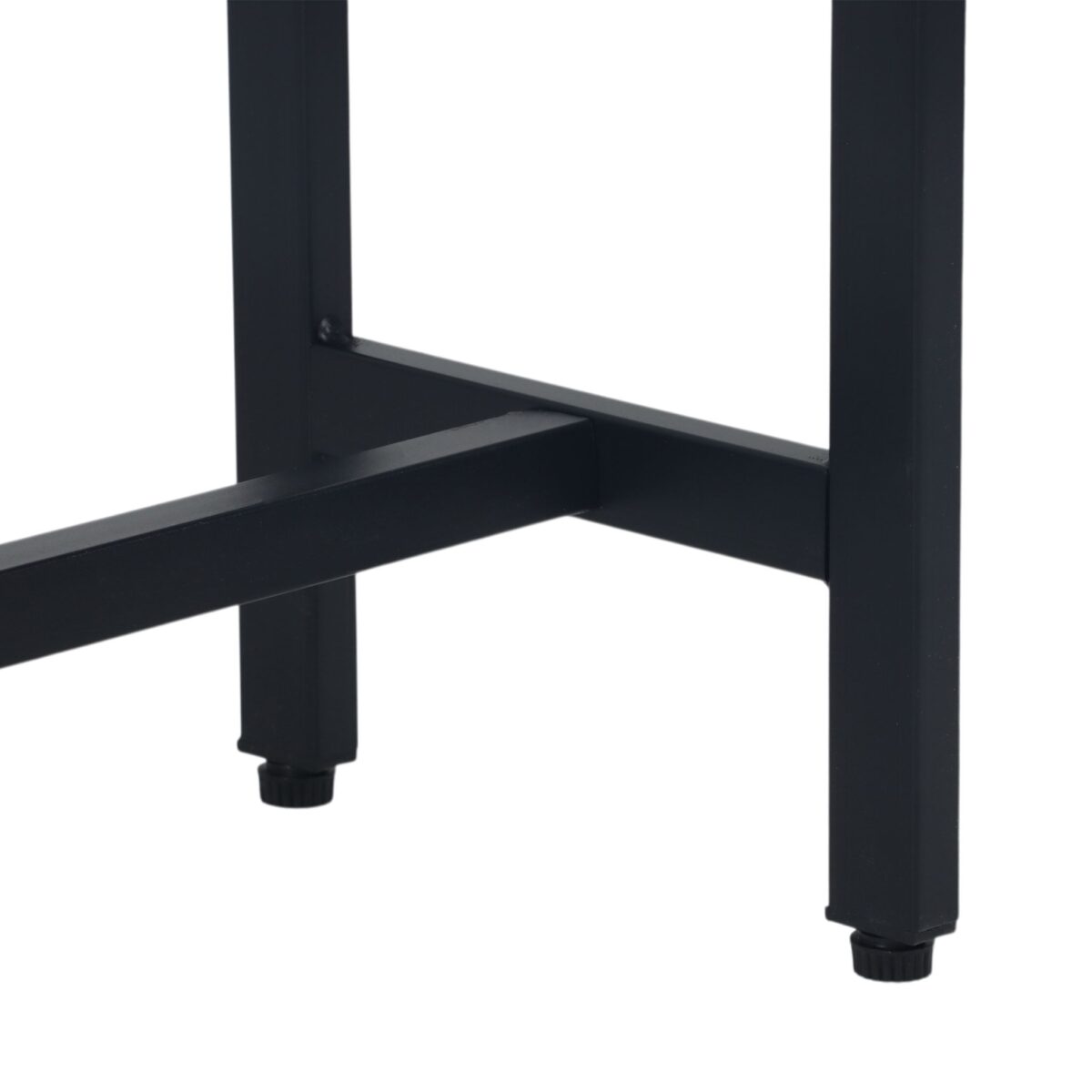 Masa consola lata 160 cm Design Industrial, blat maro si structura neagra, pentru hol, Relaxdays - imagine 6
