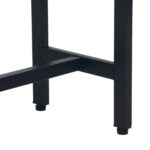 Masa consola lata 160 cm Design Industrial, blat maro si structura neagra, pentru hol, Relaxdays - imagine 6