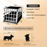 Cușcă transport câini M Cadoca Bruno – aluminiu 70x54x51 cm, sigură și ușor de curățat - imagine 7