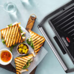 Grill electric de bucătărie monzana® 1500 W – Plăci antiaderente, Tavă detașabilă,cool touch - imagine 4