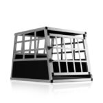 Cușcă transport câini M Cadoca Bruno – aluminiu 70x54x51 cm, sigură și ușor de curățat