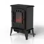 Semineu electric decorativ 2000W, negru, 2 trepte de incalzire, IP20, 57 x 39 x 24 cm, Juskys