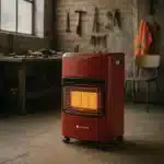 Incalzitor gaz 4.2 kW, Pliabil – 3 trepte, cu roti, exterior si interior, siguranta si placi ceramice, Rosu, Juskys - imagine 2