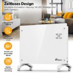 Radiator Electric Smart WiFi, Aplicatie – 2000W, Touchscreen LED + afisaj LCD, 5-50°C, Instant-Heat, termostat, Alb - imagine 7