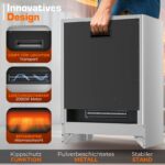 Semineu electric TRESKO 2000W flacari LED realiste, LCD Touch, WiFi, Aplicatie & Telecomanda – Caldura instant, 5 – 35°C - imagine 7
