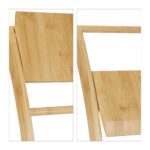 Suport hârtie igienică din bambus cu perie WC – design natural și elegant - imagine 6