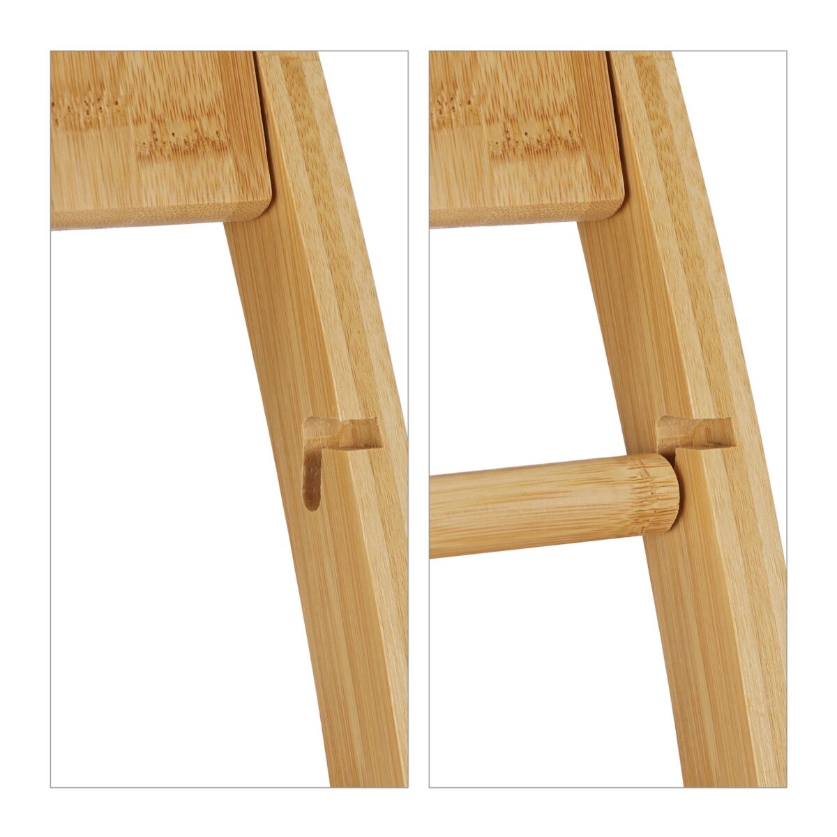 Suport hârtie igienică din bambus cu perie WC – design natural și elegant - imagine 5
