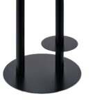 Suport hârtie igienică din metal NEGRU– modern, Relaxdays - imagine 7