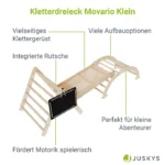 Loc de joaca pentru cățărare Triunghi Montessori, Perna, Tabla, Rampa și Arc de cățărare - imagine 9