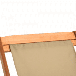 Sezlong din lemn, reglabil, pliabil, crem, 94x60x94cm, CASARIA® - imagine 7