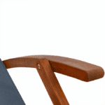Sezlong din lemn, reglabil, pliabil, antracit, 94x60x94cm, CASARIA® - imagine 9