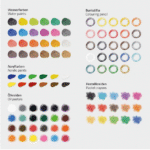 Set de pictura si desen SUNSHINE 112 piese, cutie din lemn, creioane colorate, vopsele în ulei și acrilice, acuarele și alte accesorii - imagine 4