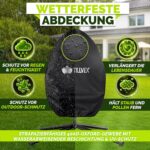 Leagan suspendat tip ou cu picior TILLVEX din poliratan, pliabil, husă pentru exterior, sustinere 150 kg, antracit - imagine 3